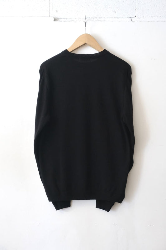 Cotton Linen Sweater - Black