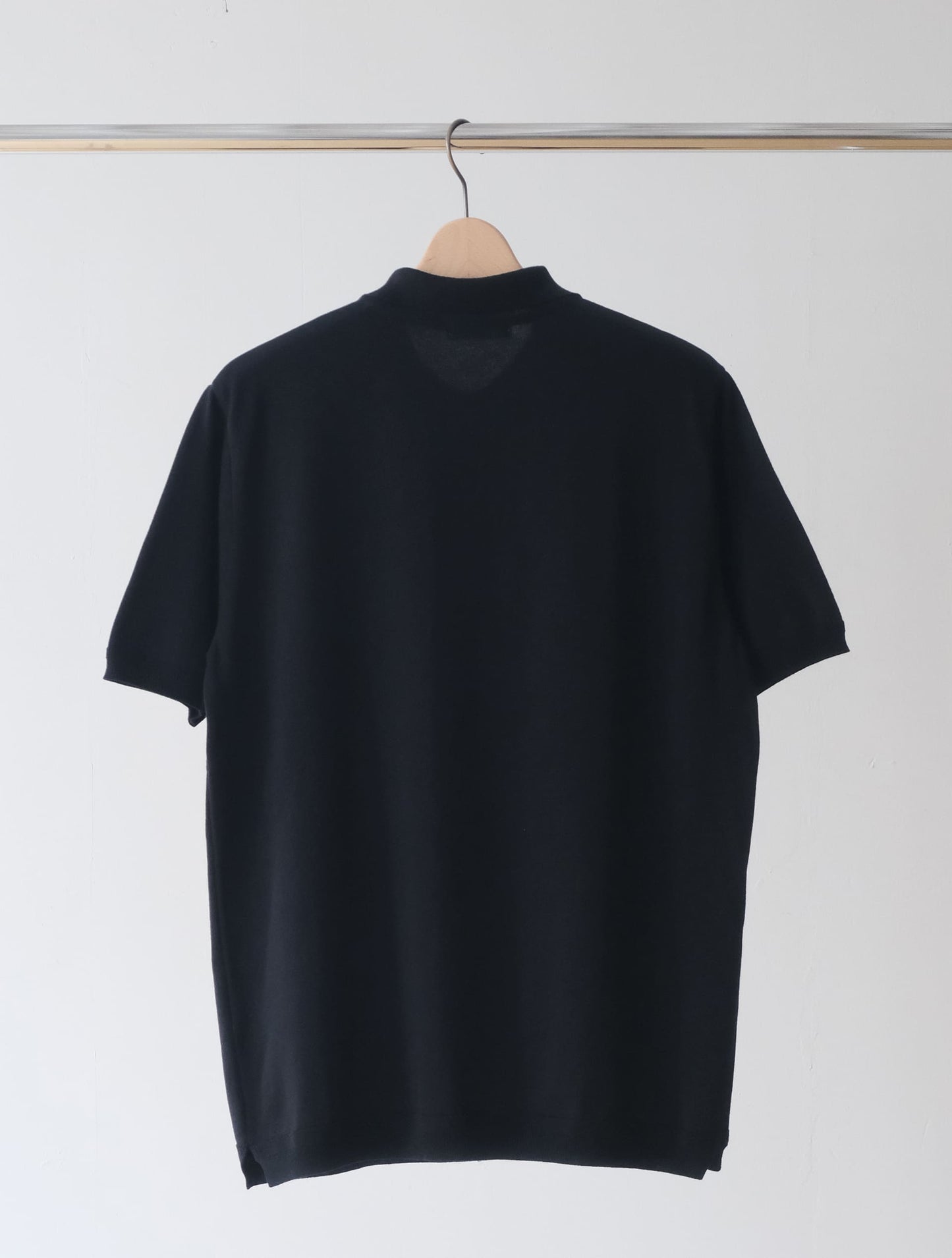Easy Knit Polo in Black