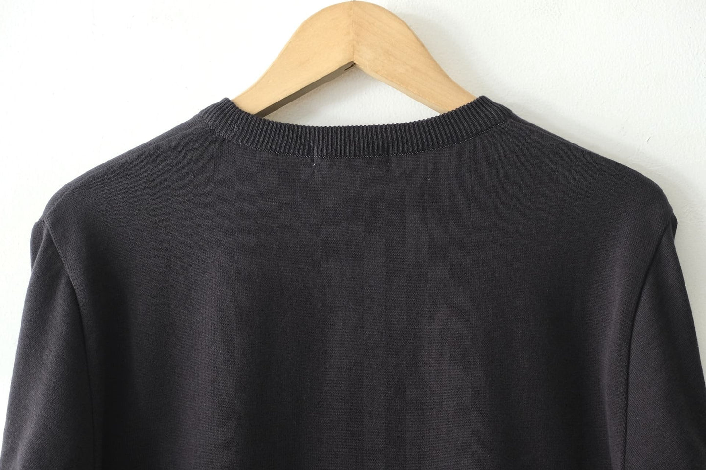 Knit Cotton Sweater - Charcoal