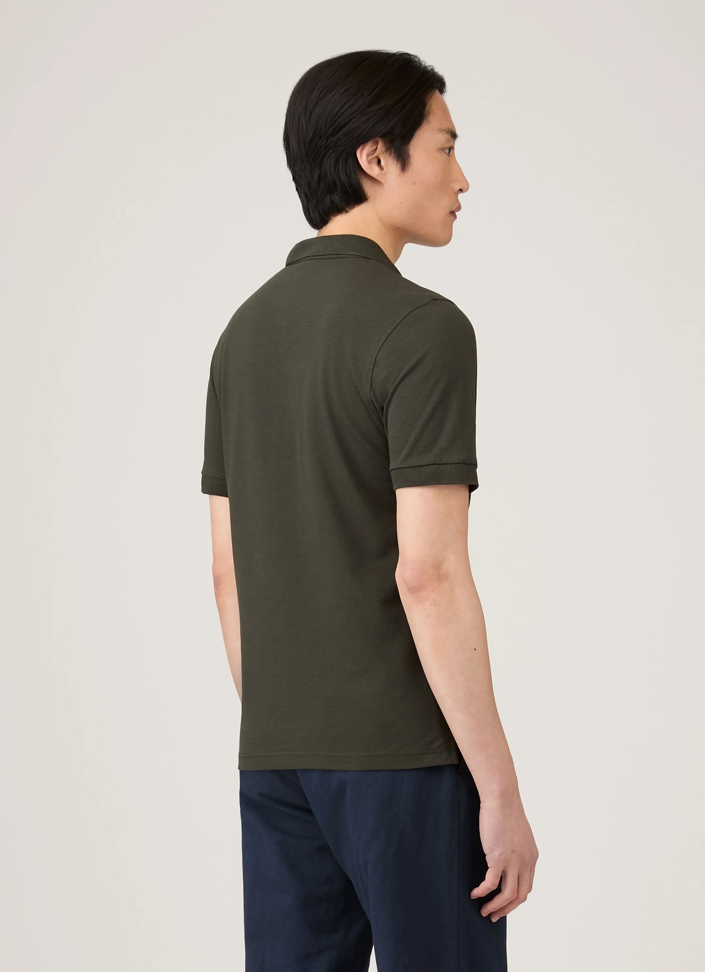 Short Sleeve Pique Polo - Forest Green
