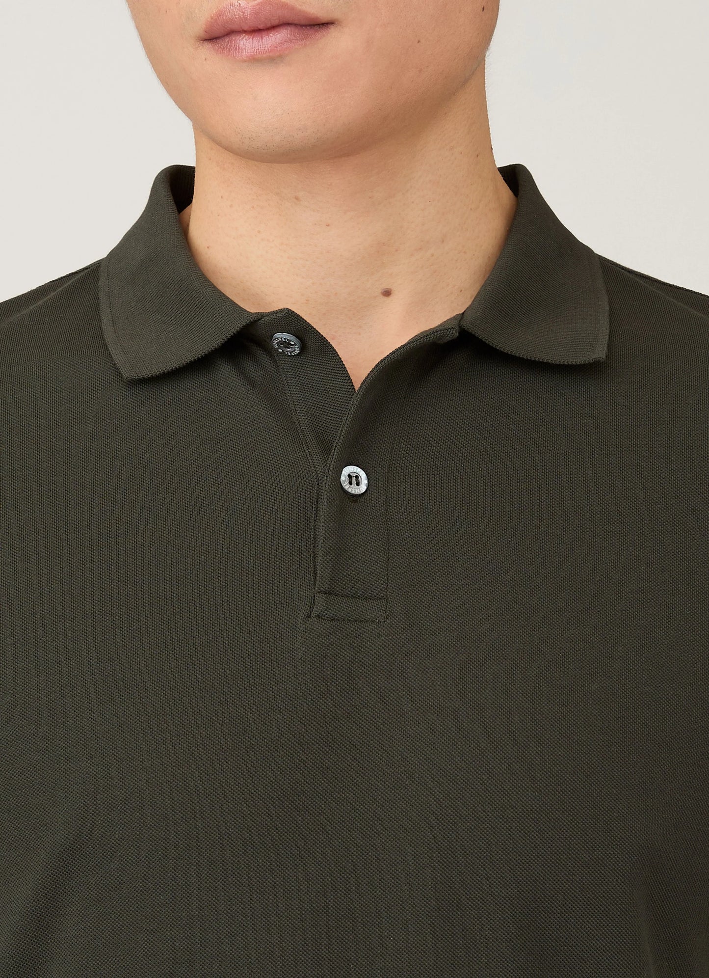 Short Sleeve Pique Polo - Forest Green