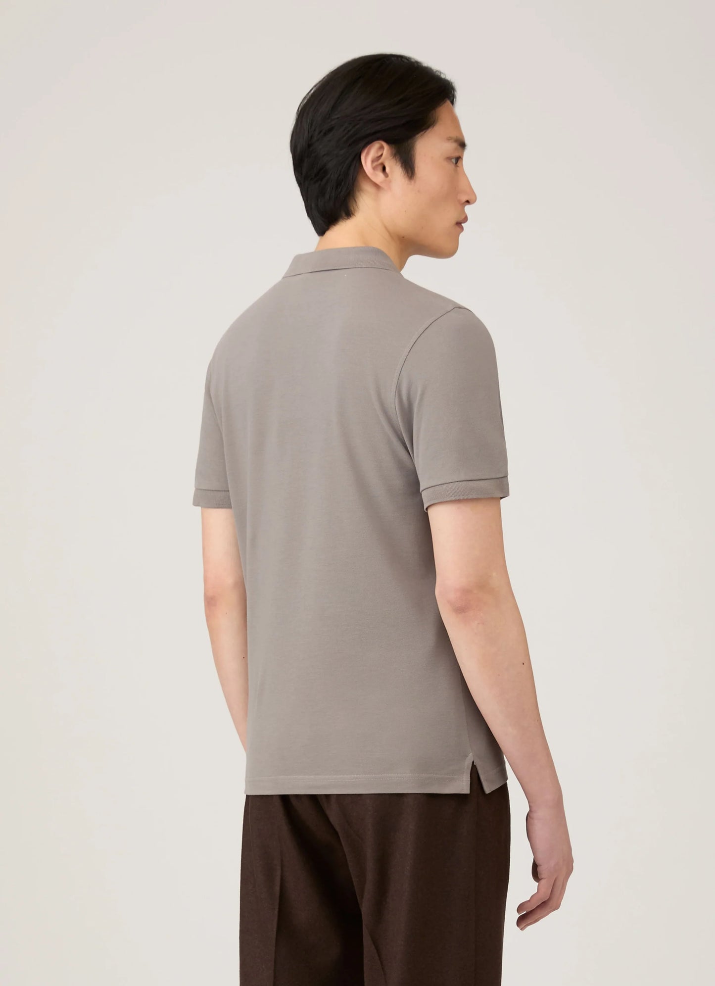 Short Sleeve Pique Polo - Iron Gray