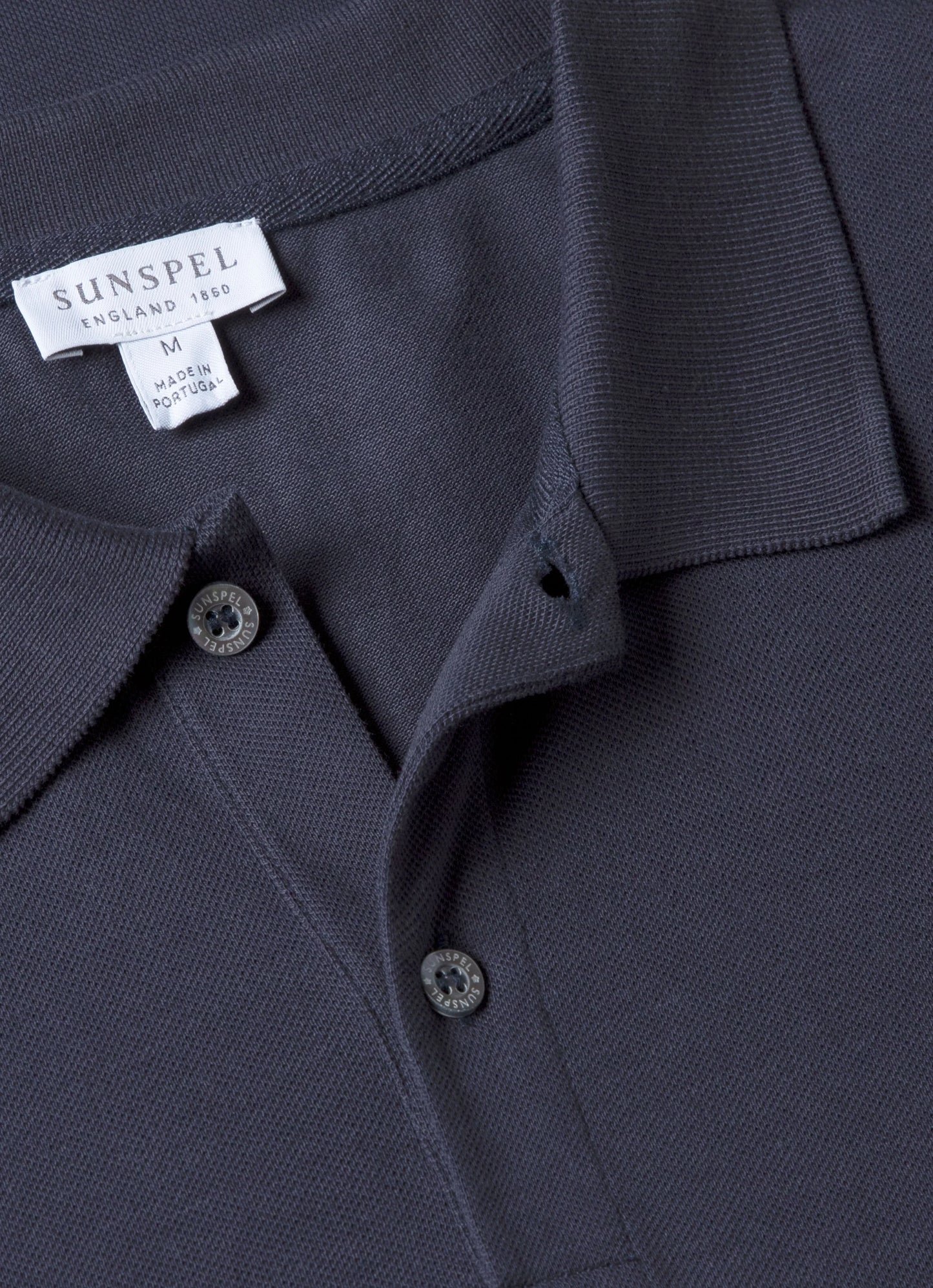 Short Sleeve Pique Polo - Navy