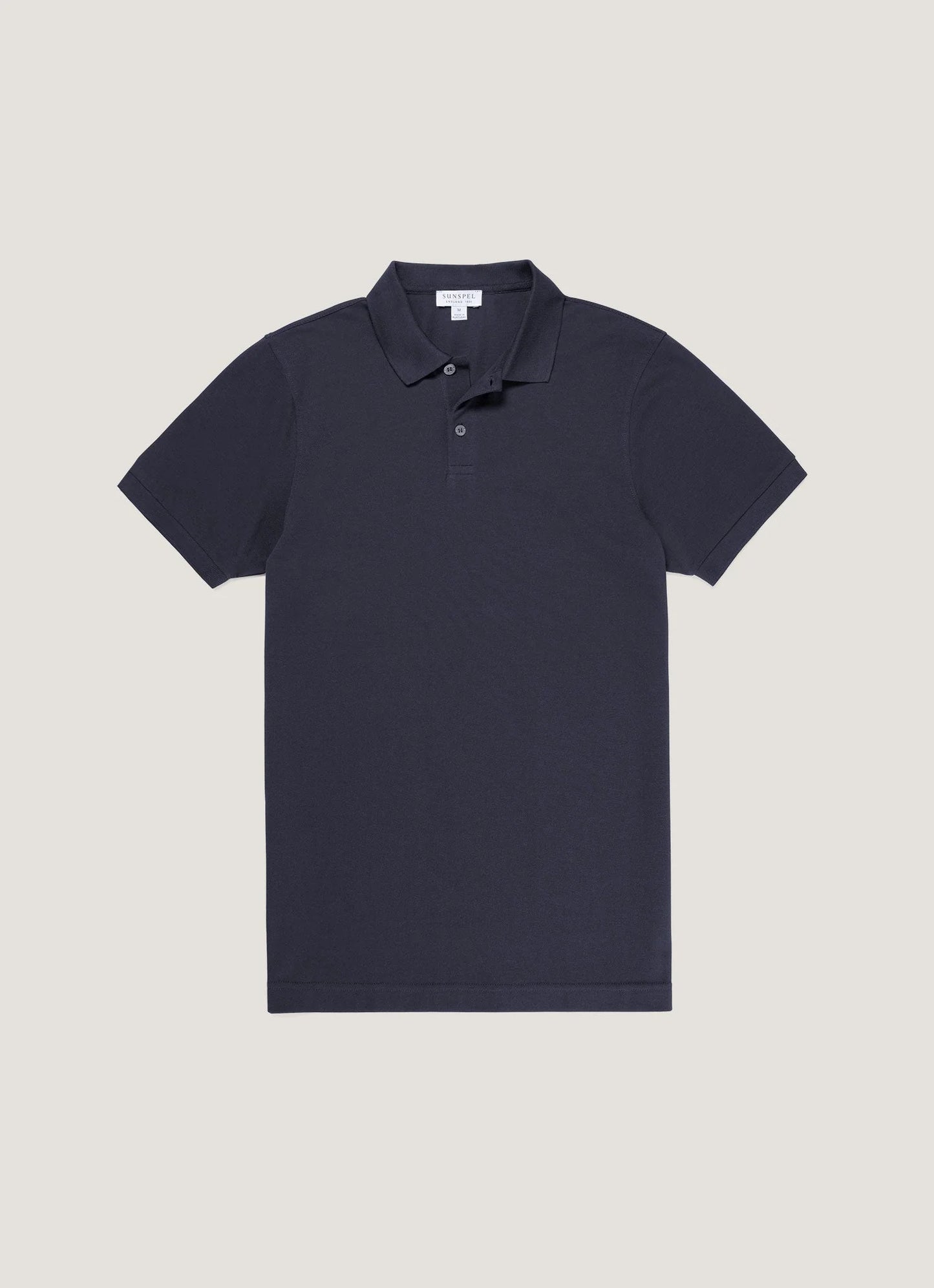 Short Sleeve Pique Polo - Navy