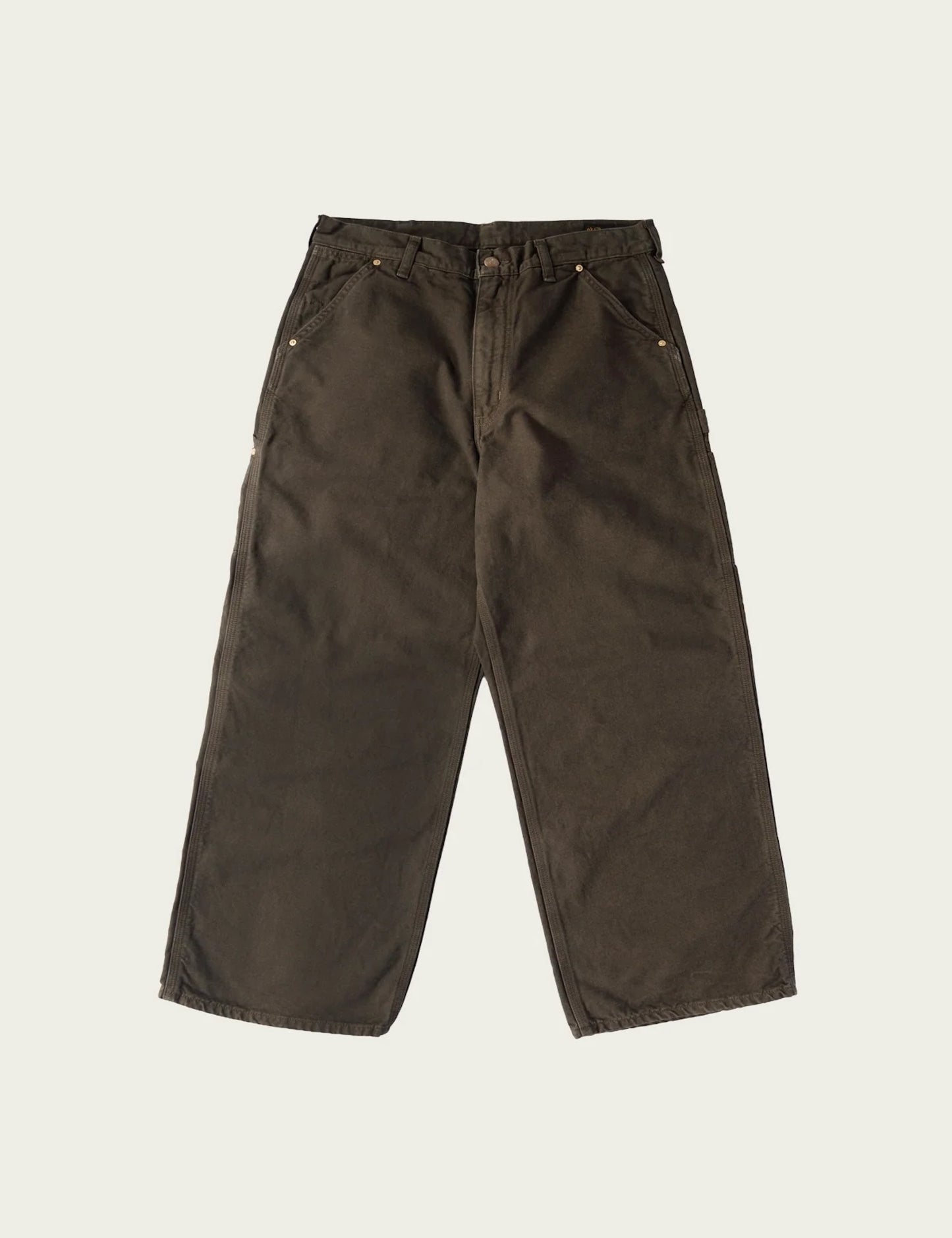 Dad's Fit Oxford Painter Pants - Coffee Brown