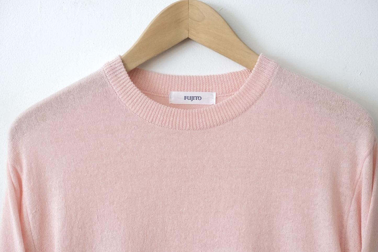 Cotton Linen Sweater - Pale Pink