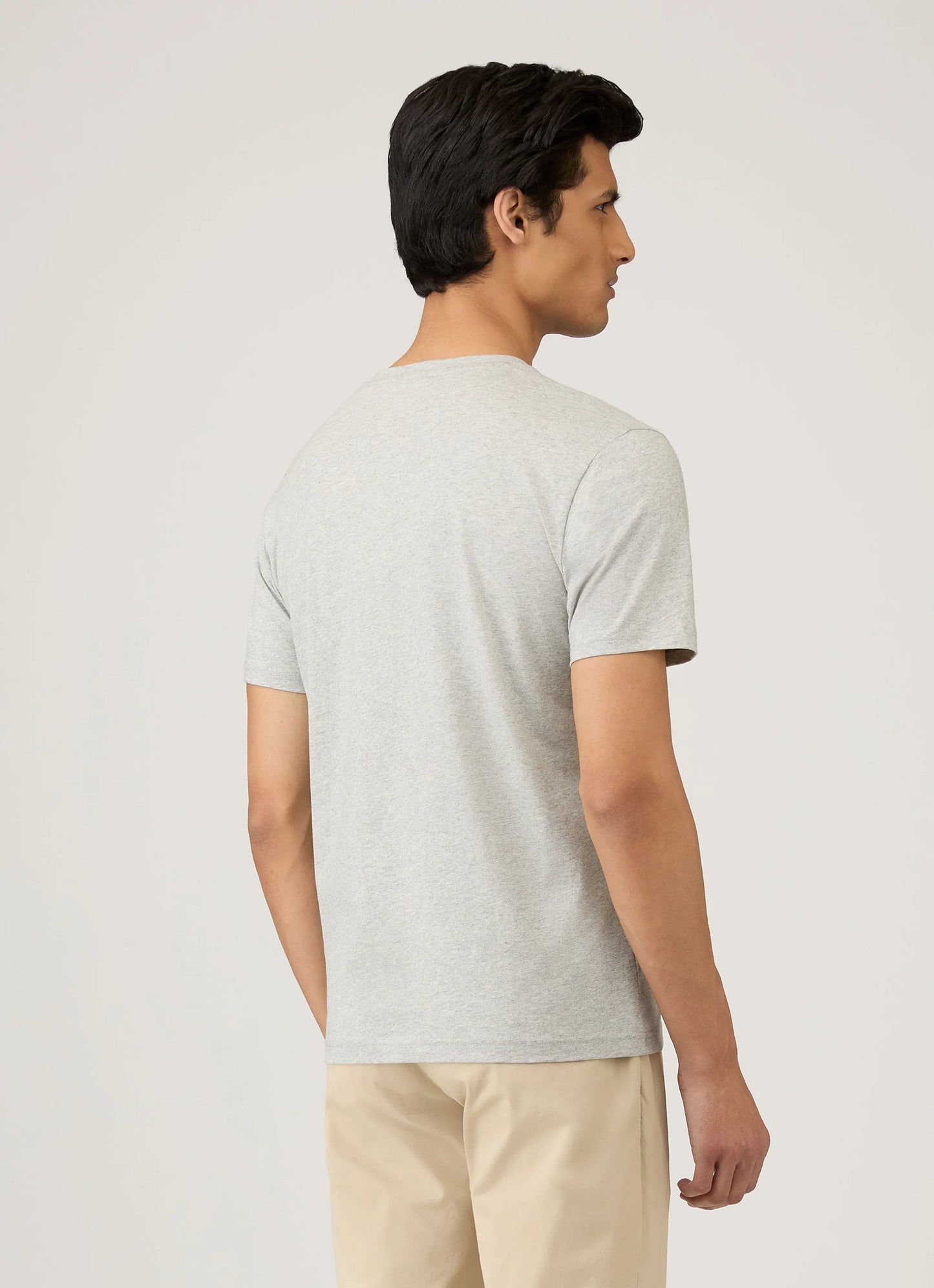 Riviera Midweight T-Shirt in Grey Melange