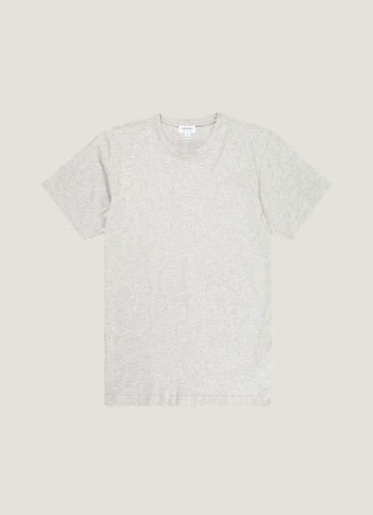 Riviera Midweight T-Shirt in Grey Melange