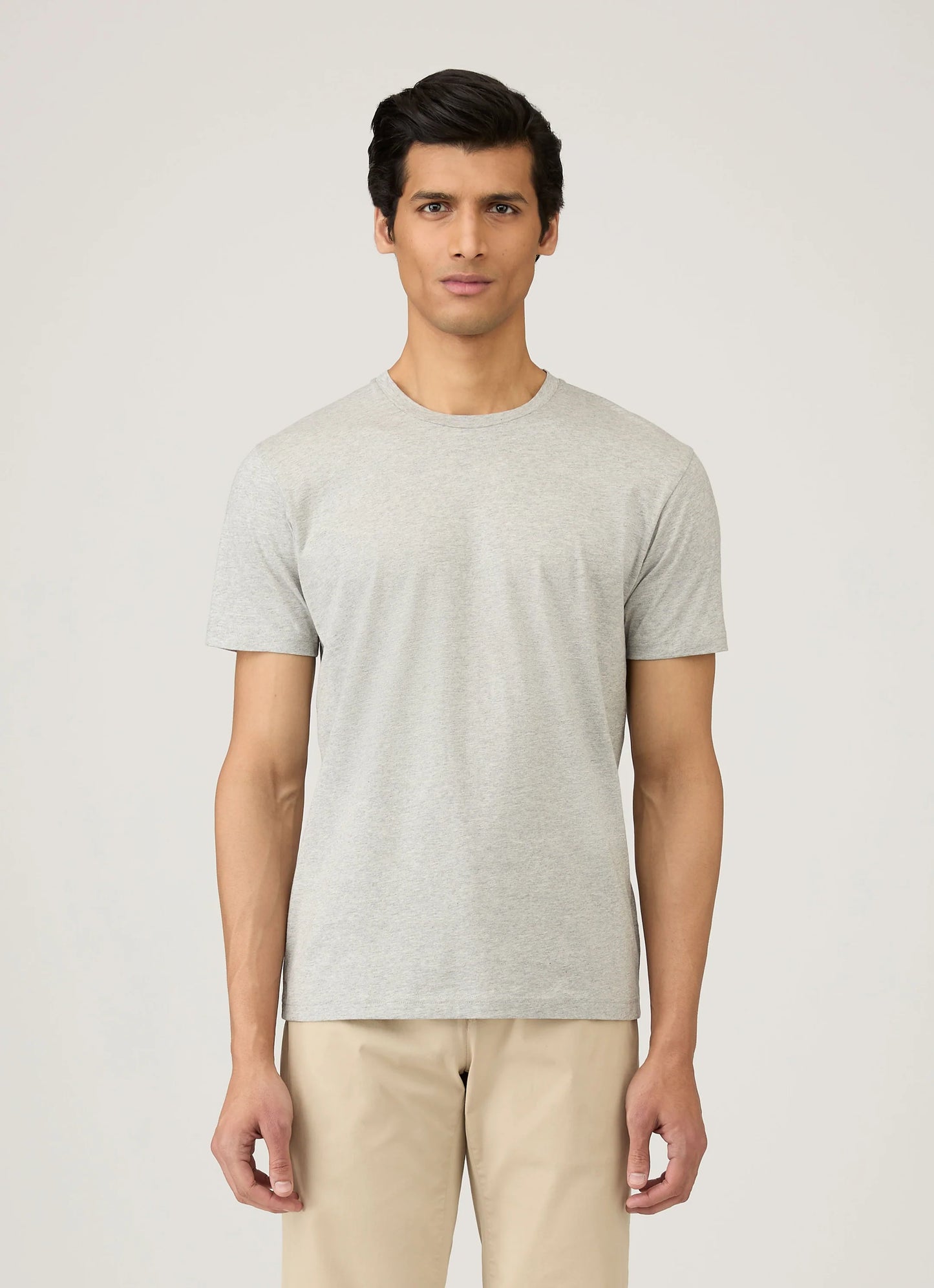 Riviera Midweight T-Shirt in Grey Melange