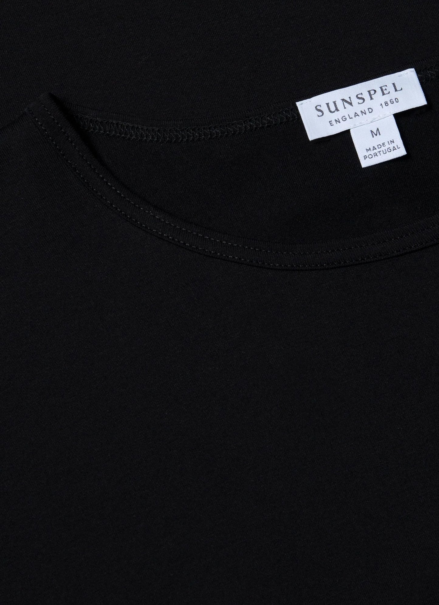 Superfine Cotton Underwear T-shirt - Black