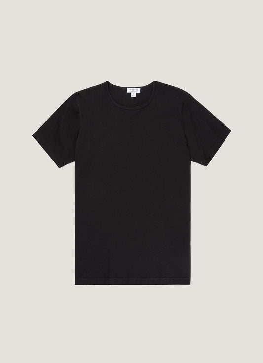 Superfine Cotton Underwear T-shirt - Black
