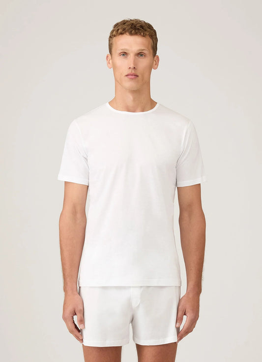 Superfine Cotton Underwear T-shirt - White
