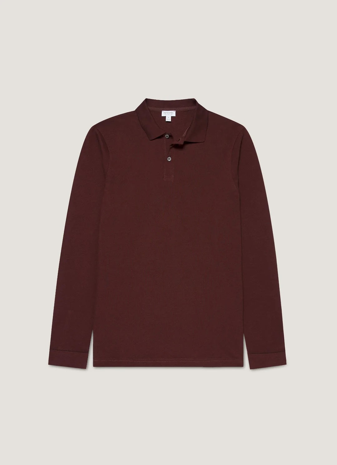 Long Sleeve Pique Polo - Bakelite