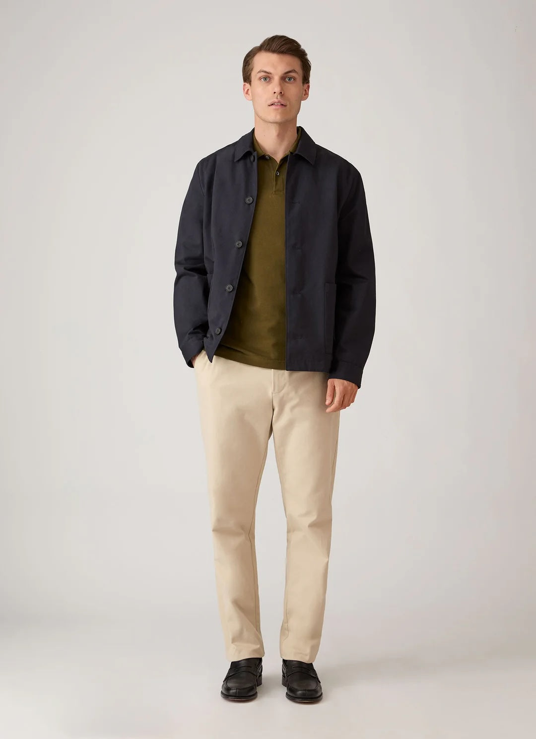 Short Sleeve Pique Polo - Loden Green