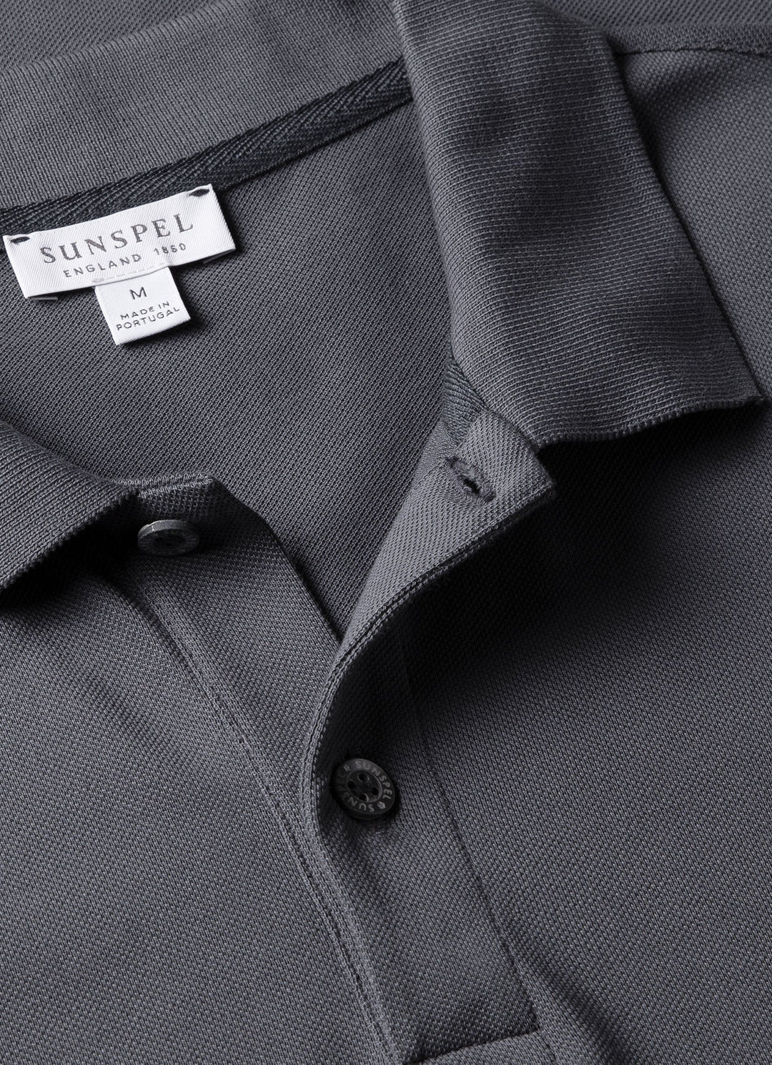Short Sleeve Pique Polo - Slate Blue