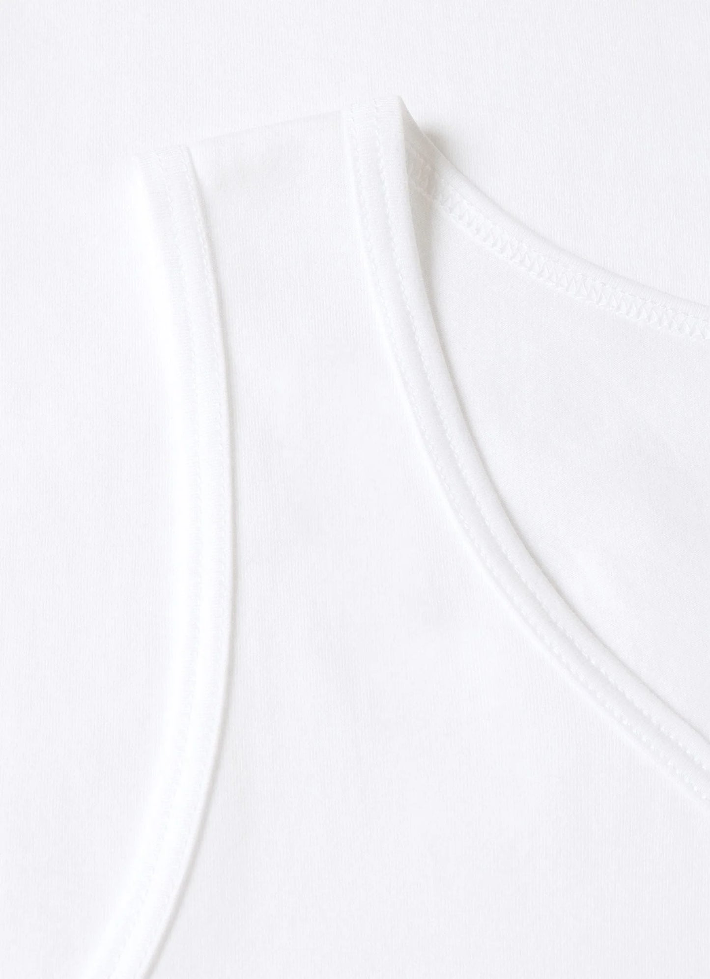 Superfine Cotton Underwear Tank - White