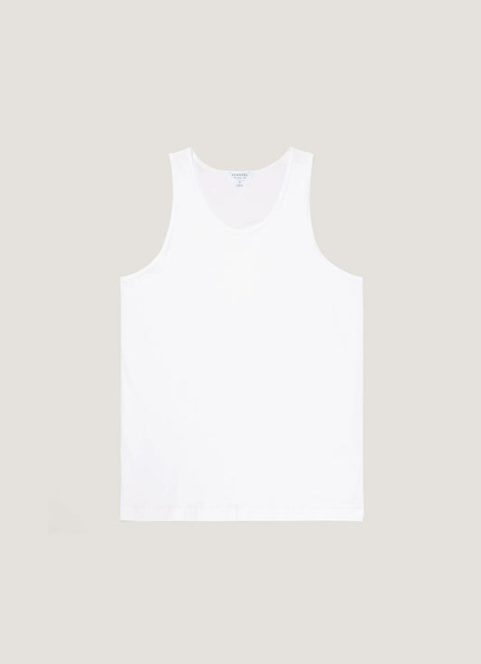 Superfine Cotton Underwear Tank - White