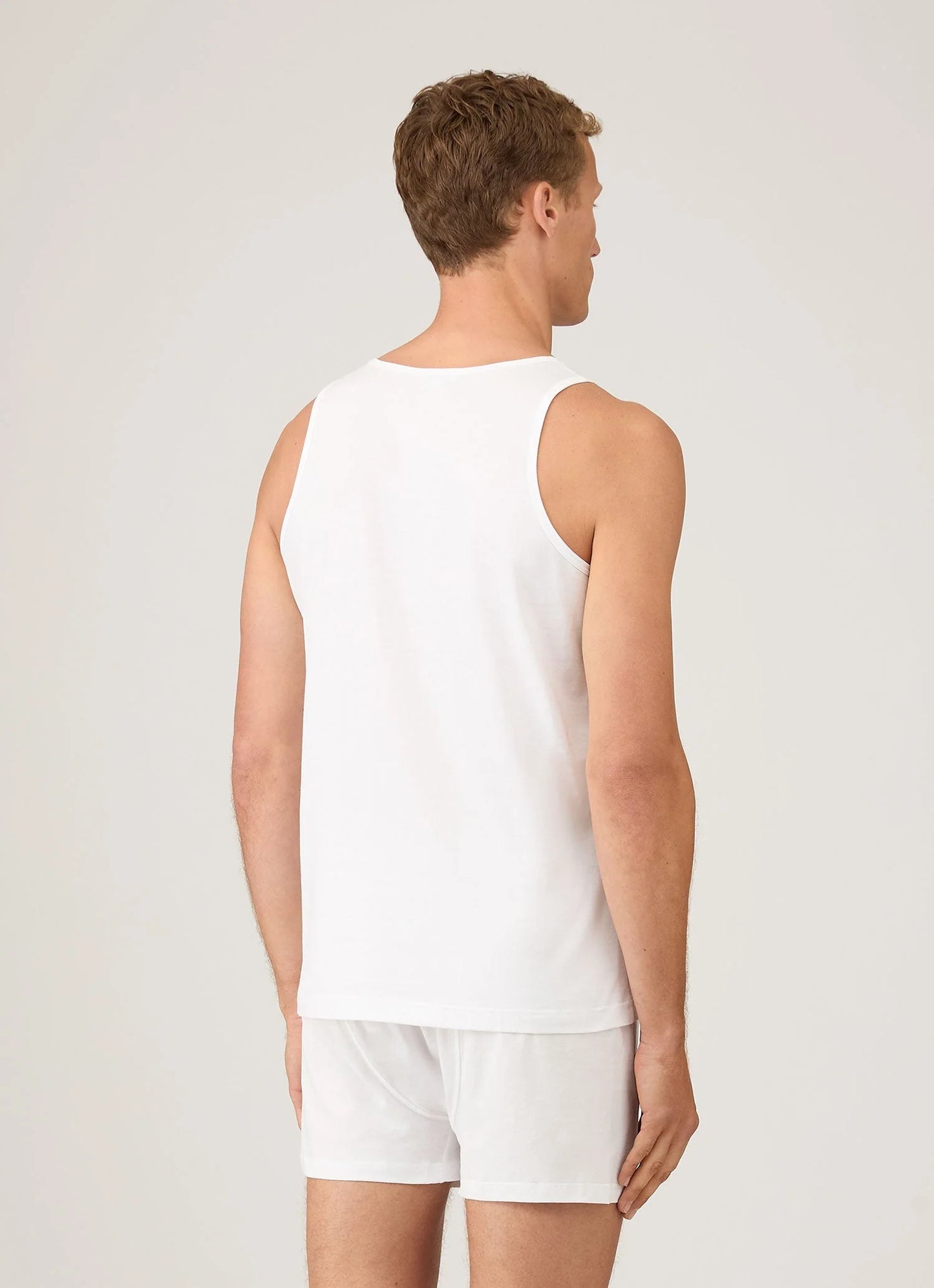 Superfine Cotton Underwear Tank - White