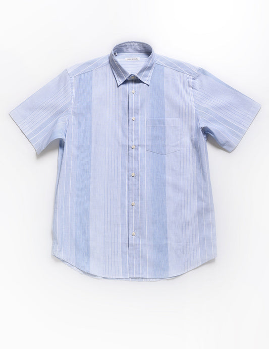 Full length flat shot of Brooklyn Tailors BKT14 Casual Shirt in Beach Stripe - Big Sky