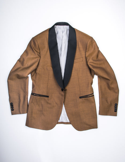 Full length flat shot of Brooklyn Tailors BKT50 Shawl Collar Dinner Jacket - Copper