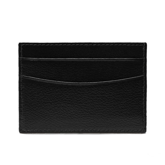 Back photo of Capra Flat Credit Card Case in Black