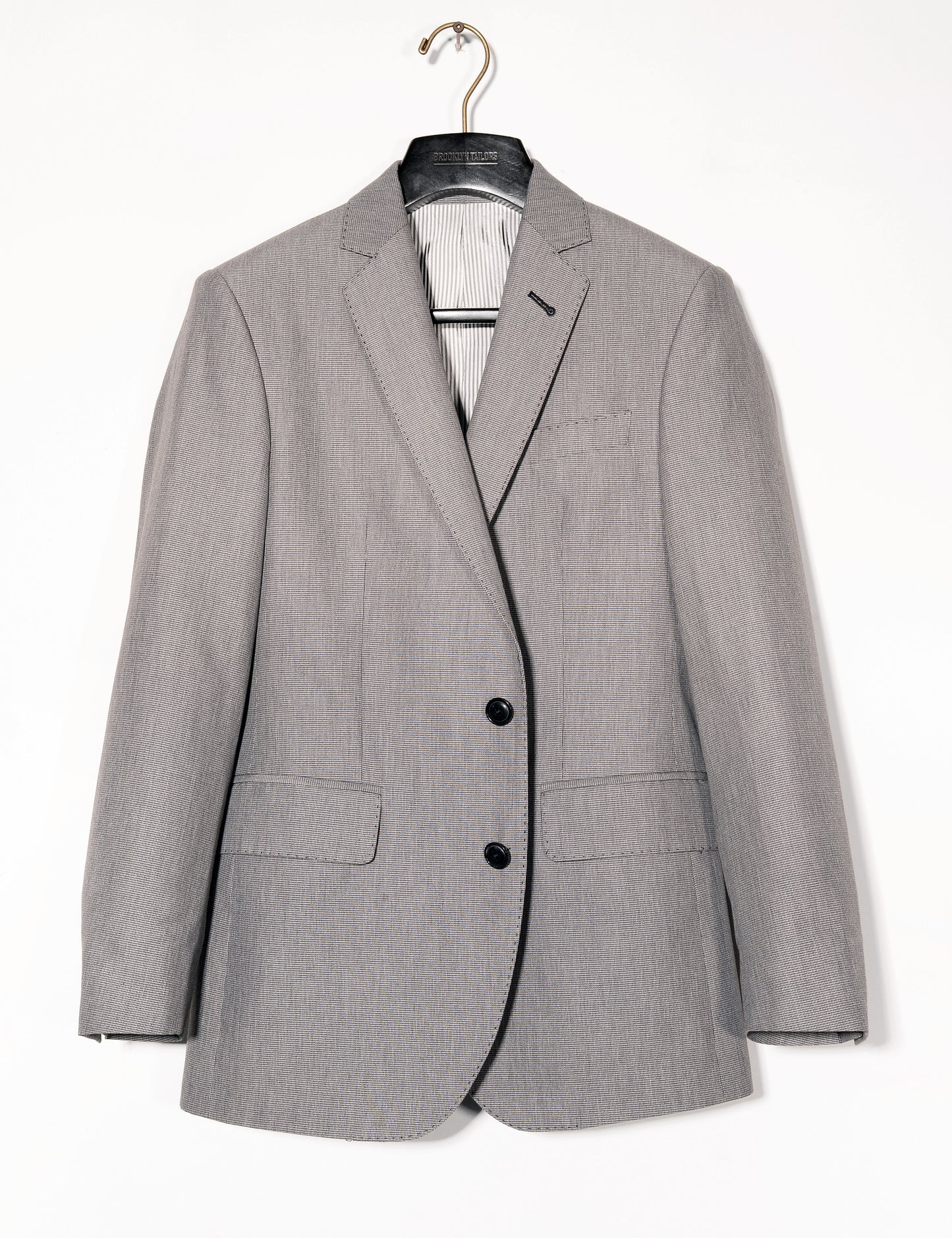 FINAL SALE: BKT50 Tailored Jacket in Cotton Micro Weave - Graphite