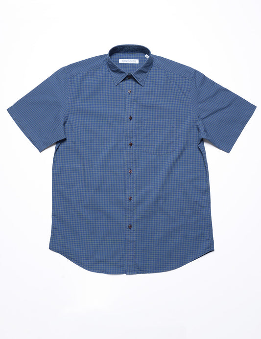 Brooklyn Tailors BKT14 Casual Shirt in Washed Poplin - Skyline full length flat shot