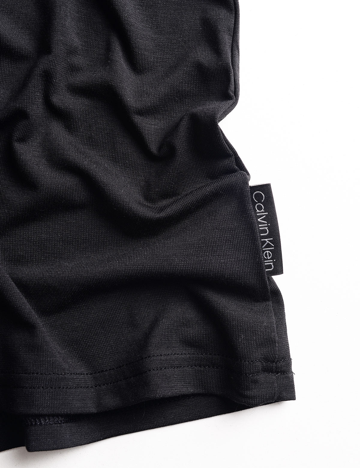 Detail shot of Ultra-Soft Modern Short Sleeve Crew Tee - Black tag