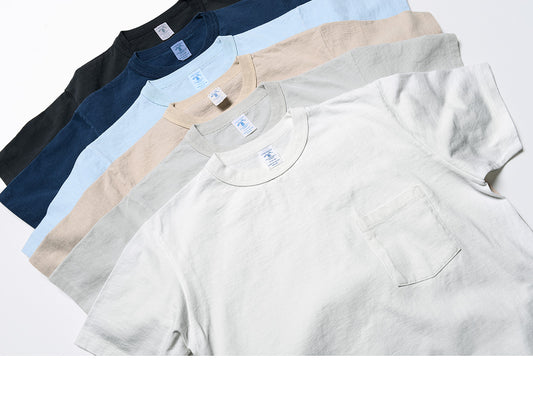 Pigment-Dyed Pocket Tee in Washed Black