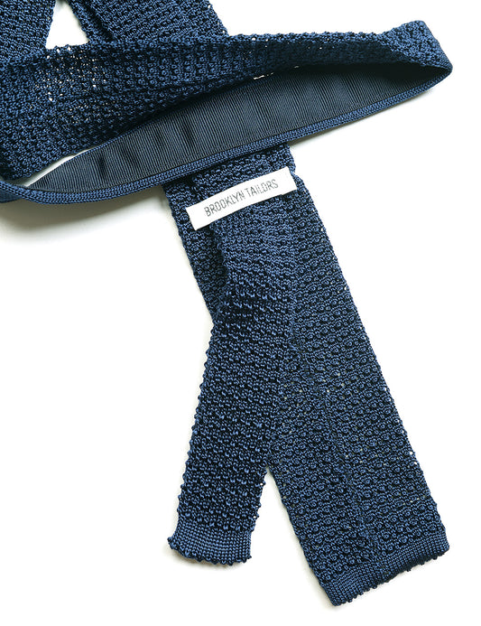 Italian Silk Knit Tie  - Aegean Blue