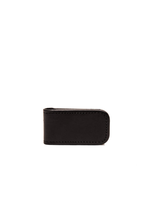 Ettinger Magnetic Cash Clip in Black on its side