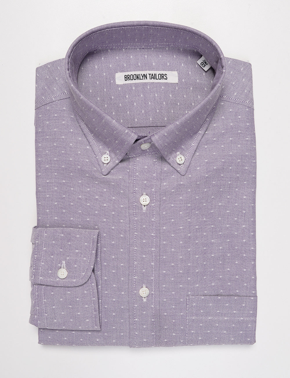 BKT10 Slim Casual Shirt in Eyelet Oxford - Lavender