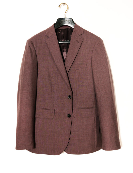 FINAL SALE: BKT50 Tailored Jacket in 14.5 Micron Mouliné - Cordovan